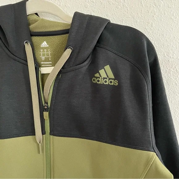Adidas “Olive/Black” Jacket Terrex Tech Fleece Light Hooded Jacket - Picture 7 of 9